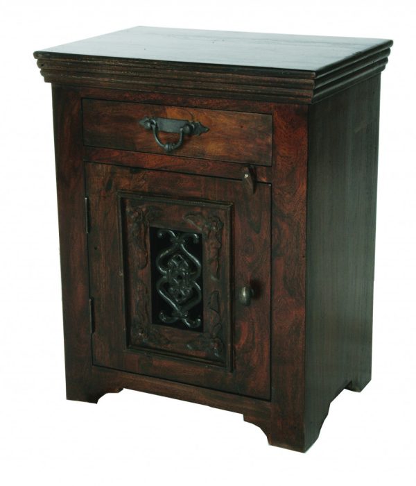 30  Dark Brown One Drawer Nightstand For Cheap