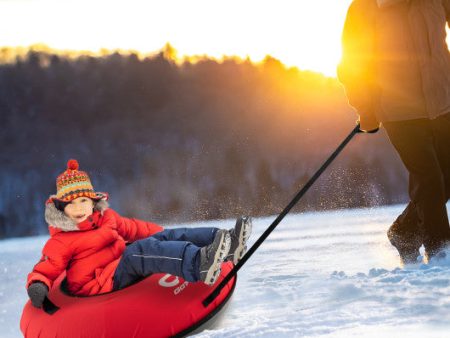 40  Inflatable Snow Sled for Kids and Adults-Red For Discount