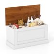 Large Storage Chest with Safety Metal Hinge-White For Cheap